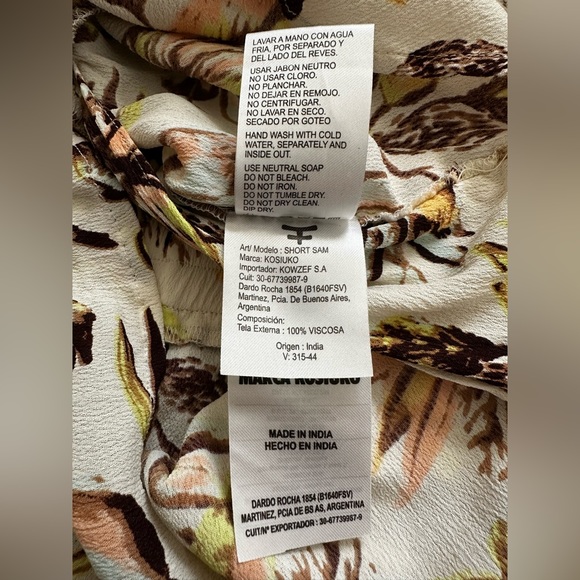 Kosiuko viscose shorts with floral print - Picture 7 of 9